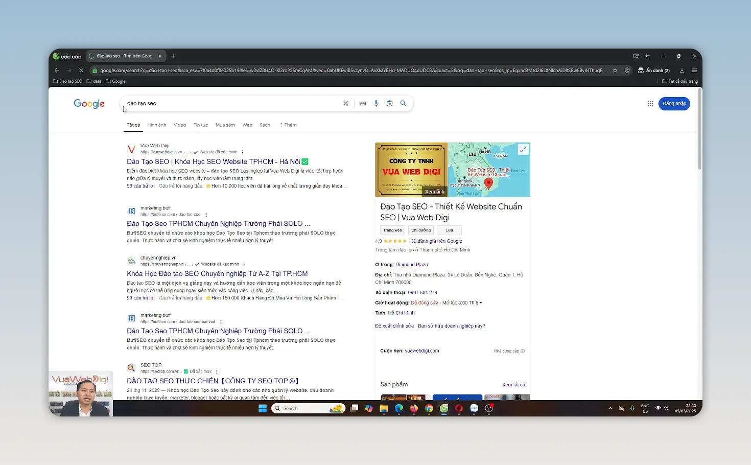 Trang kết quả Google hiển thị các kết quả tìm kiếm liên quan đến giá điện thoại