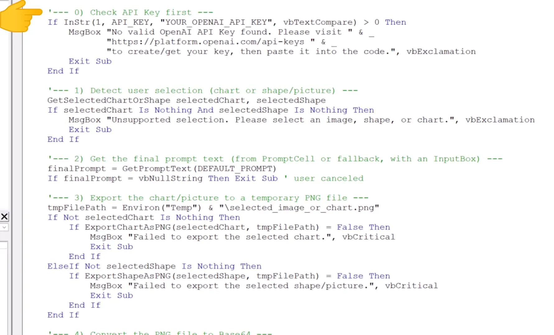 Verifying selected chart or image
