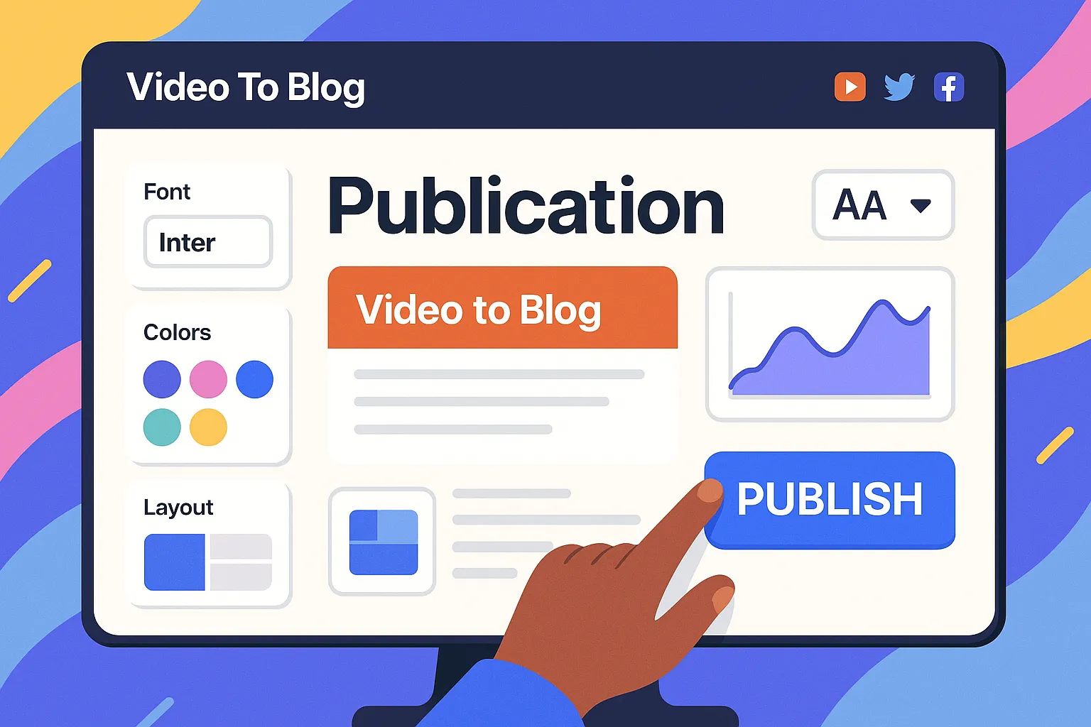 Featured image for the blog, "Announcing Publications (with custom domains)!"