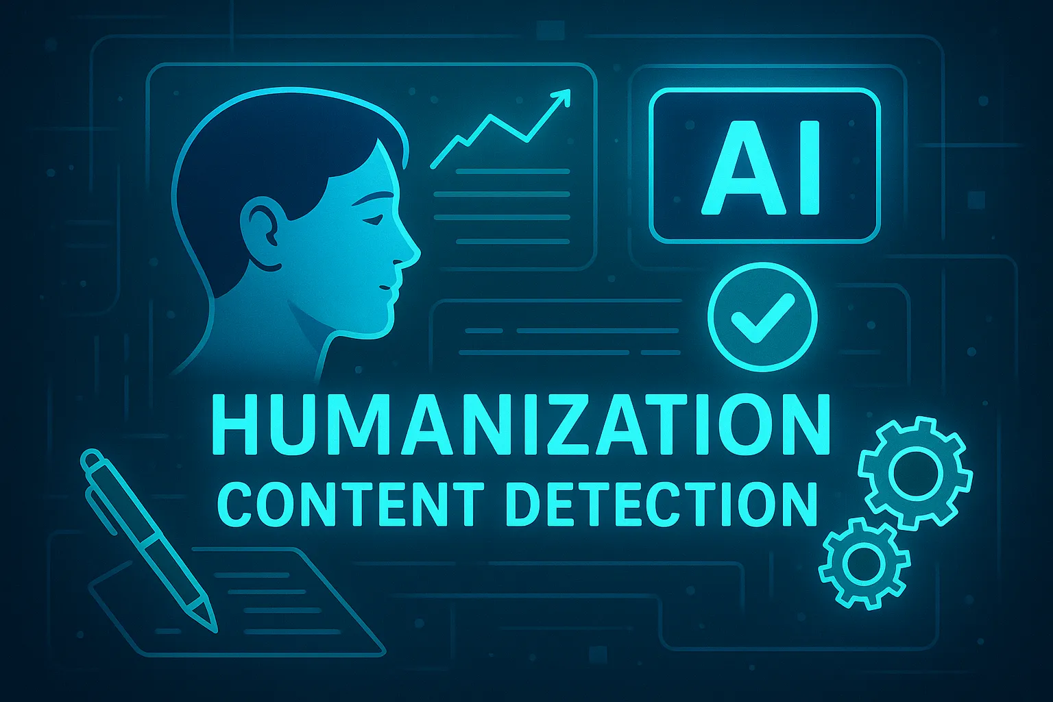 Featured image for the blog, "New and Improved AI Humanizer and Content Detector (and more)"