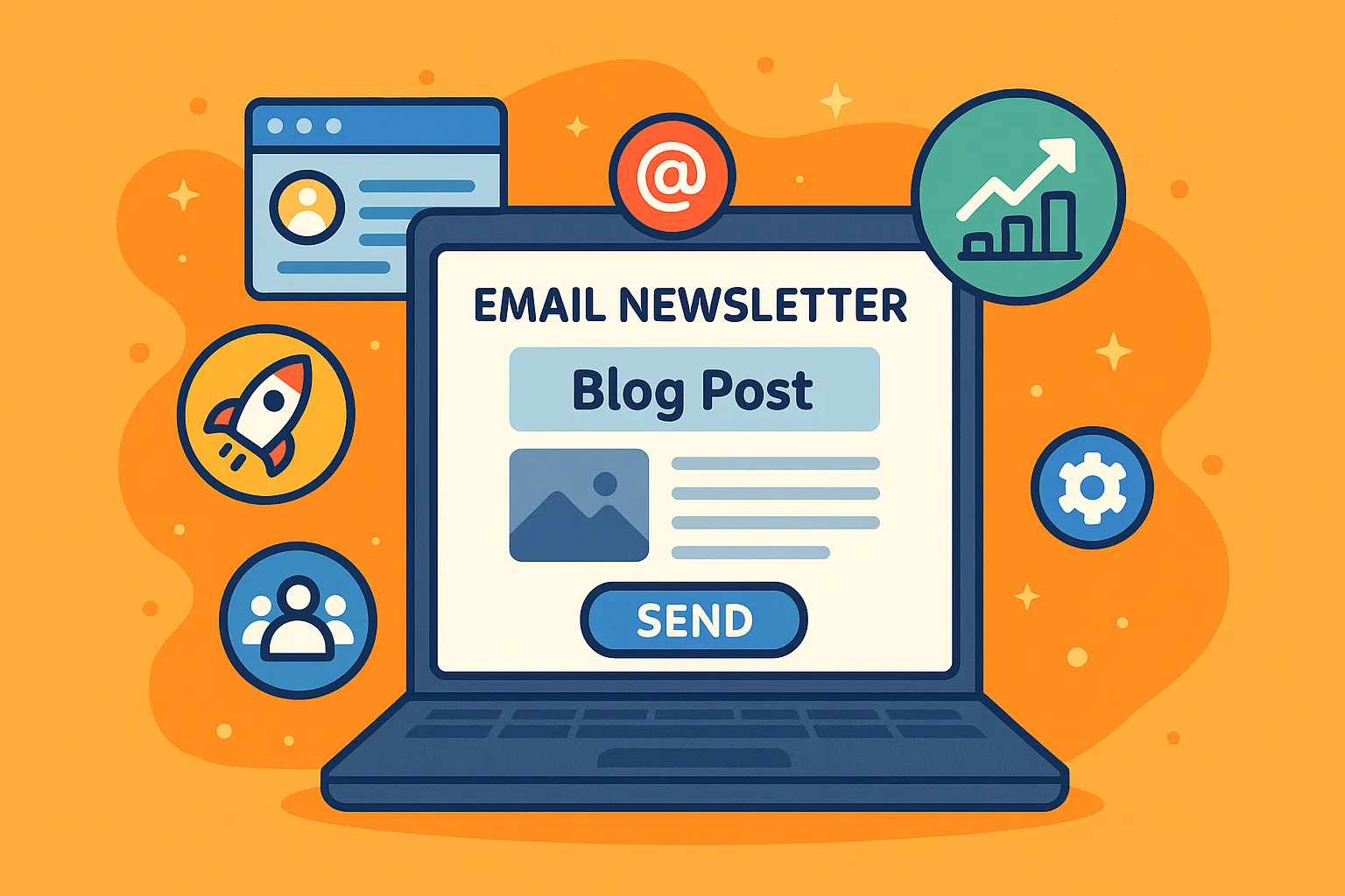 Featured image for the blog, "Announcing Email Newsletters!"