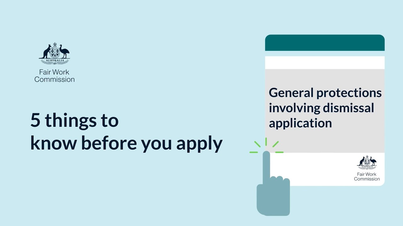 video thumbnail for '5 things to know before you make a general protections involving dismissal application'