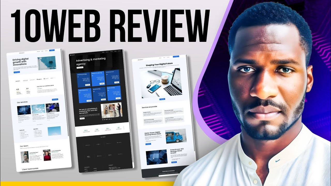 video thumbnail for '10Web AI Website Builder Review: Build Stunning Sites in Minutes!'