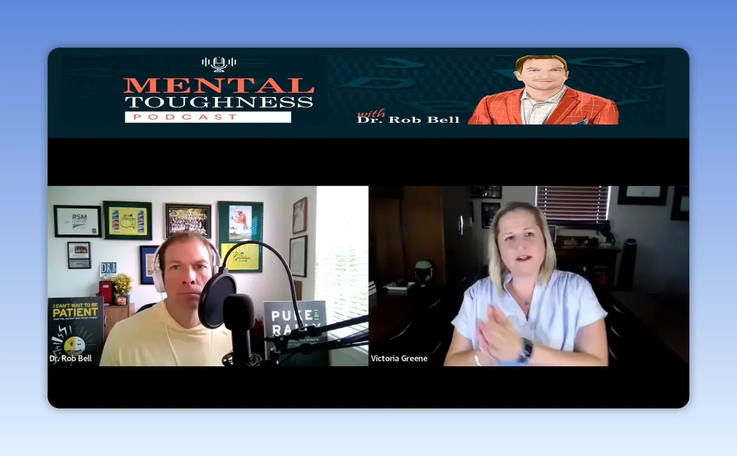 Victoria Greene in a video interview discussing morning routines for pressure and performance in wealth management