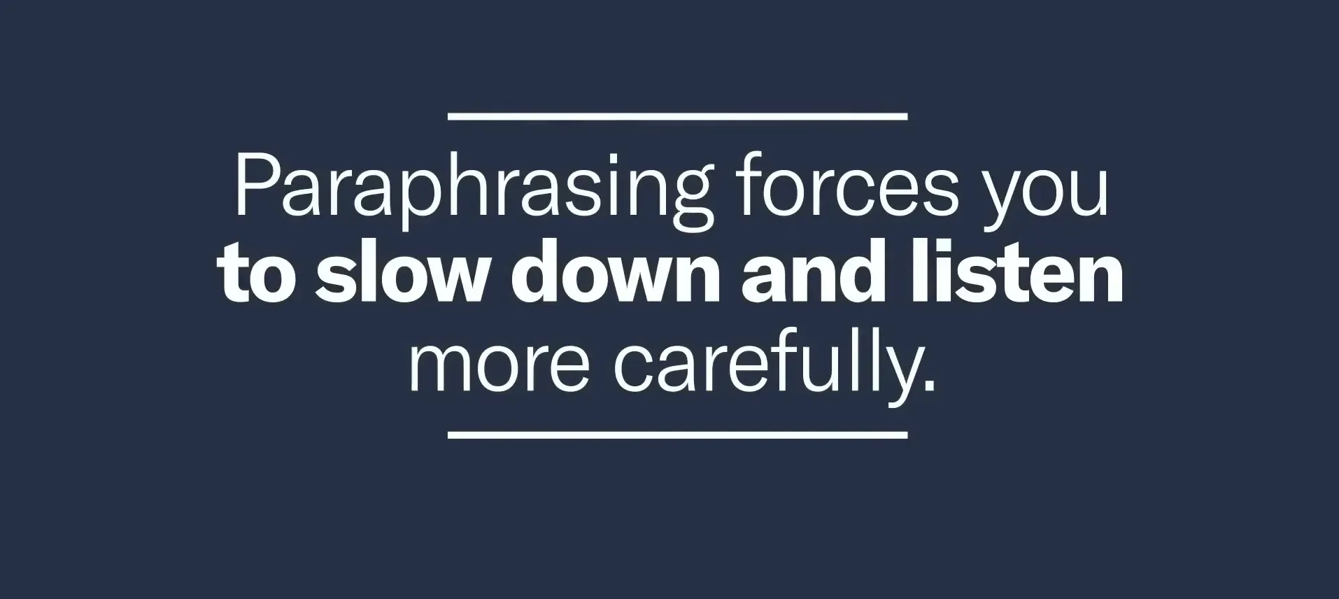 The power of paraphrasing in conversation