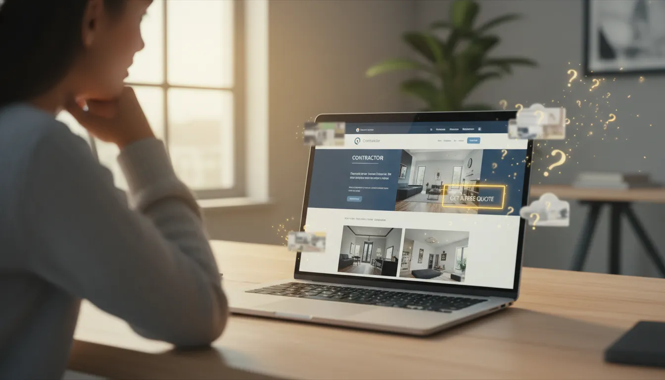 Why Your Contractor Website Looks Good but Still Doesn't Get Quote Requests