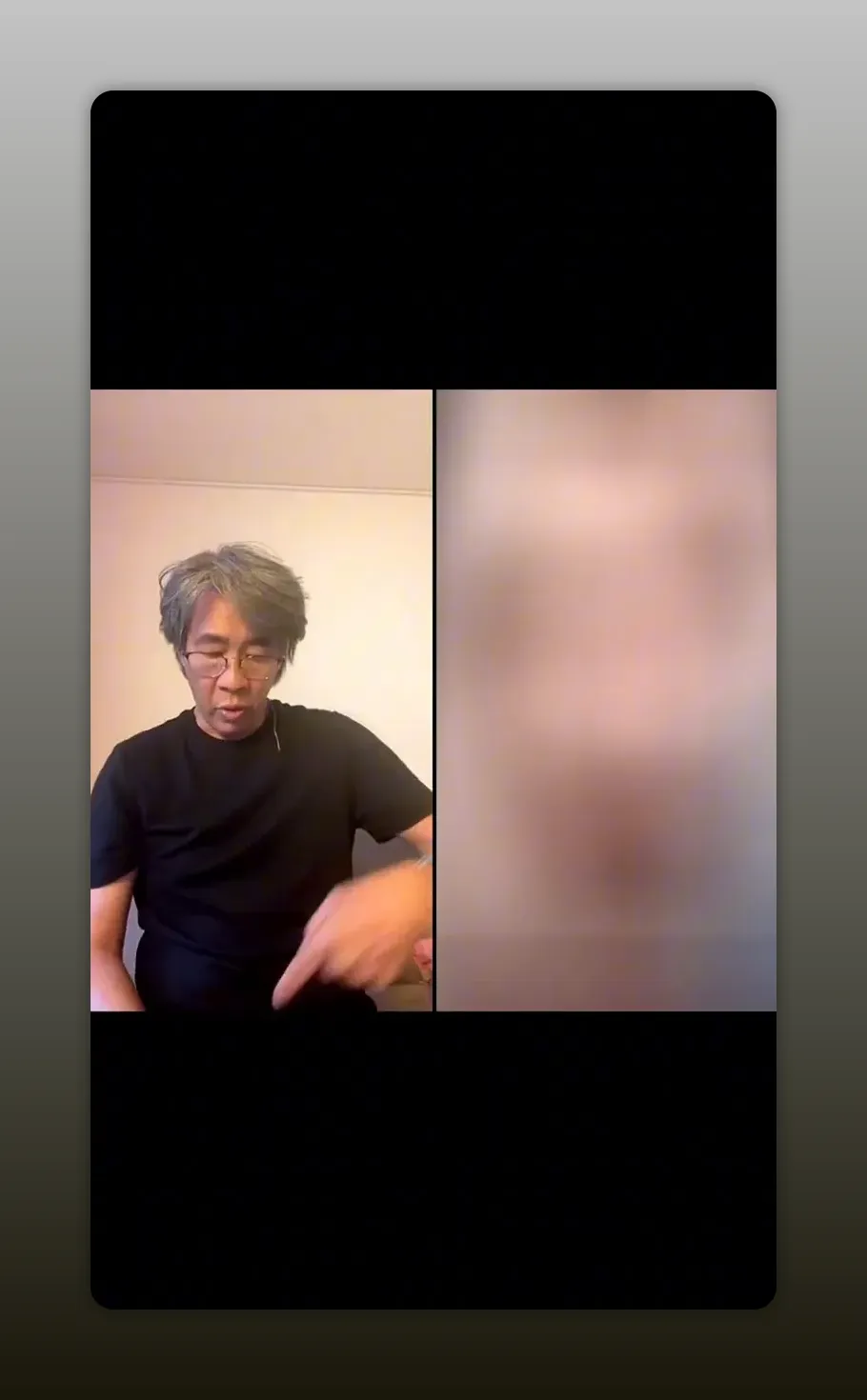 Intervenant pointant vers le bas du corps pour montrer la base / périnée.