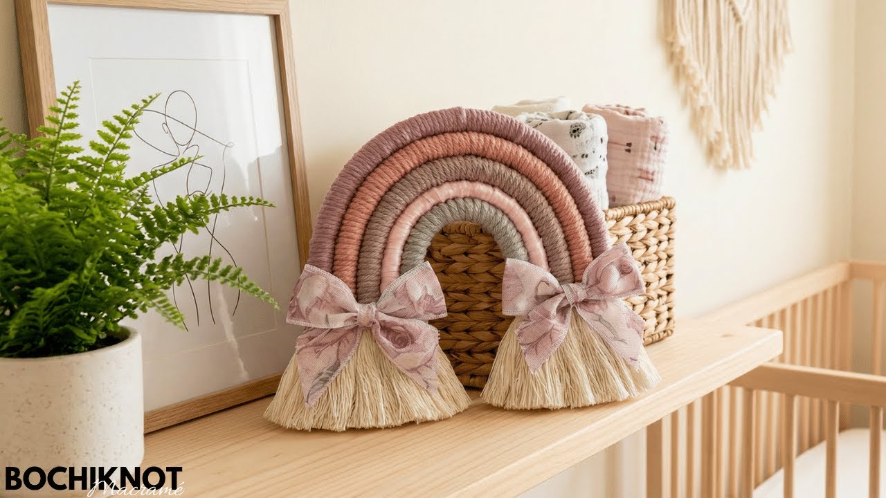 Macrame Rainbow for Nursery