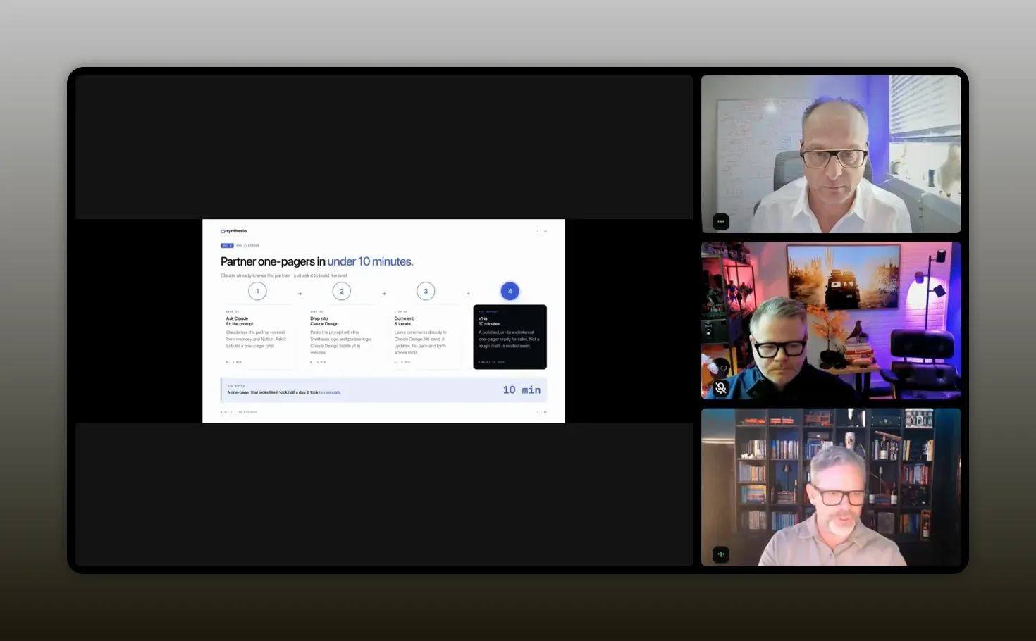 Slide listing workflow outputs and partner enablement documents