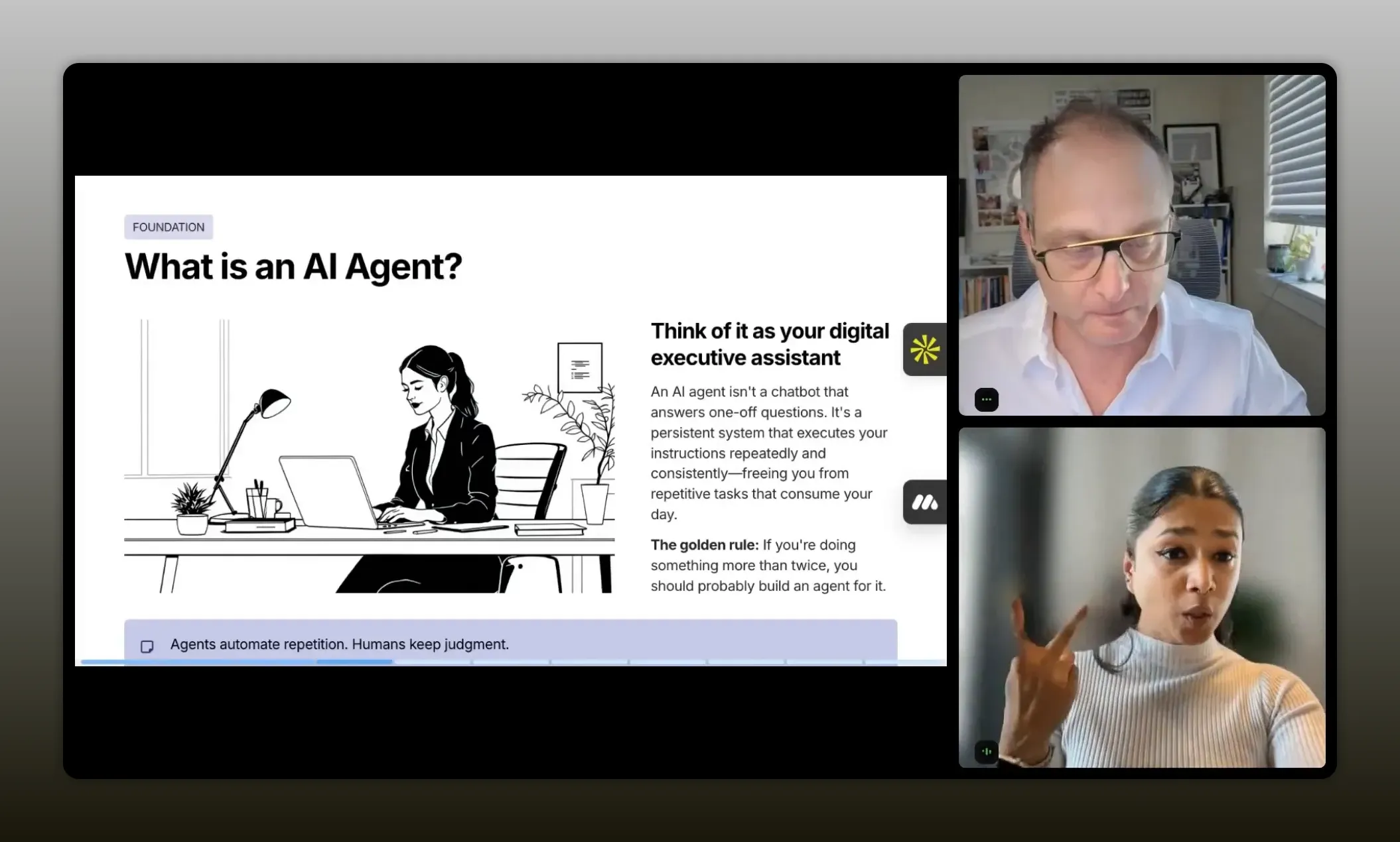 About Me slide 'The Chaos of Partner Acquisition' showing challenges like missing single source of truth and manual outreach