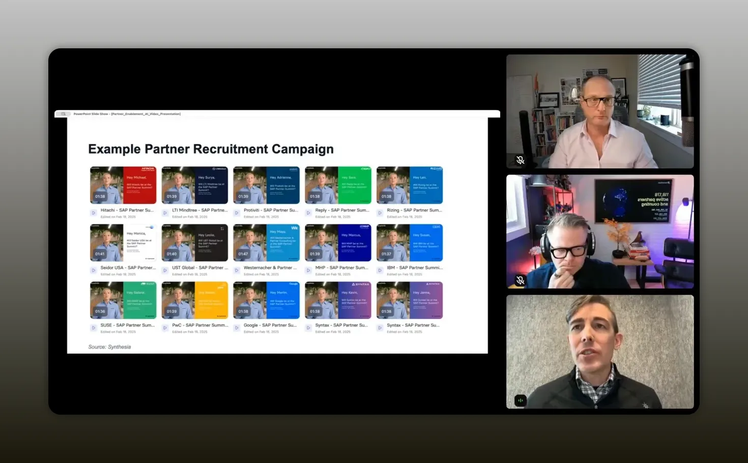 Example partner recruitment campaign using AI video for personalized outreach at scale