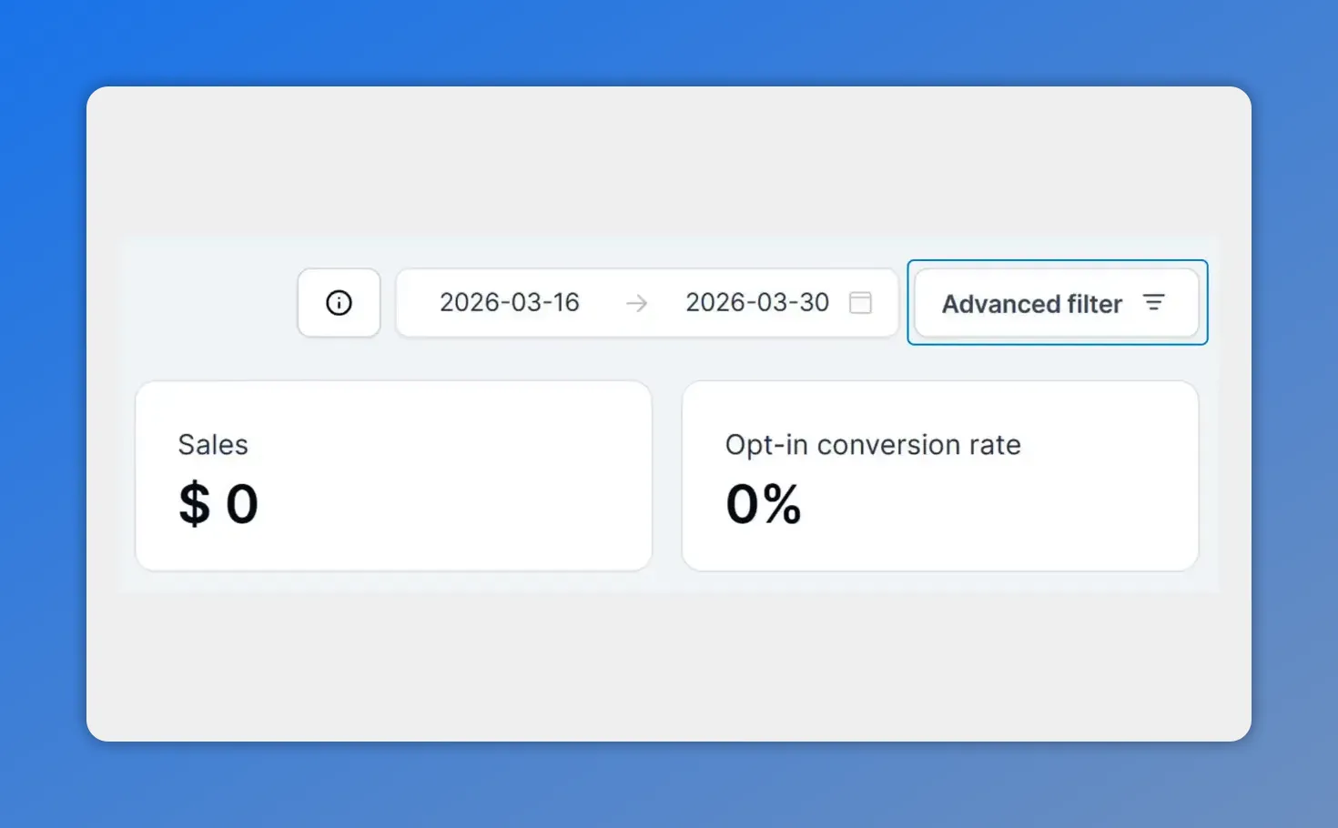 Pinnacle Analytics highlighting Advanced filter button