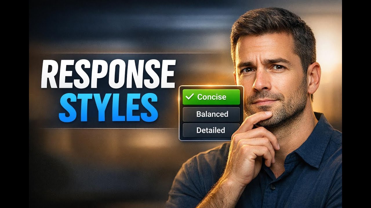 video thumbnail for 'Control AI chatbot reply length: concise, balanced, or detailed'