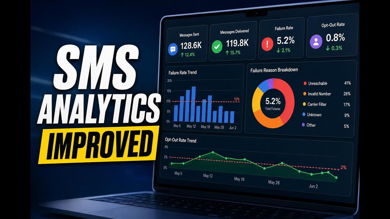 video thumbnail for 'Improve SMS Deliverability with the New Messaging Analytics'