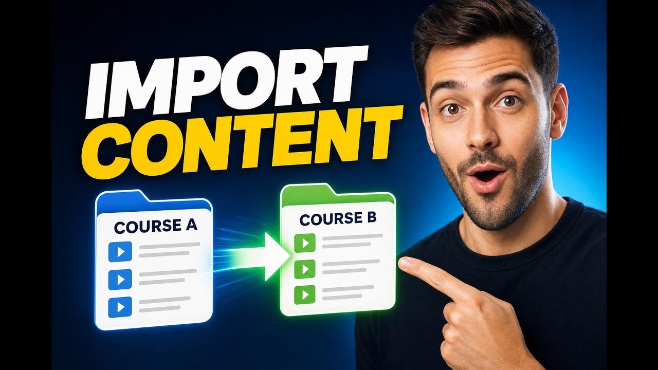 video thumbnail for 'Import course content from another course in minutes'