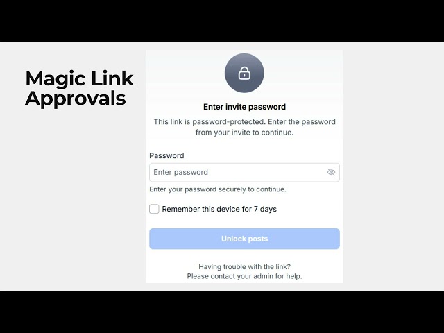 video thumbnail for 'Client Approvals Without Logins: Magic Links for Social Posts'
