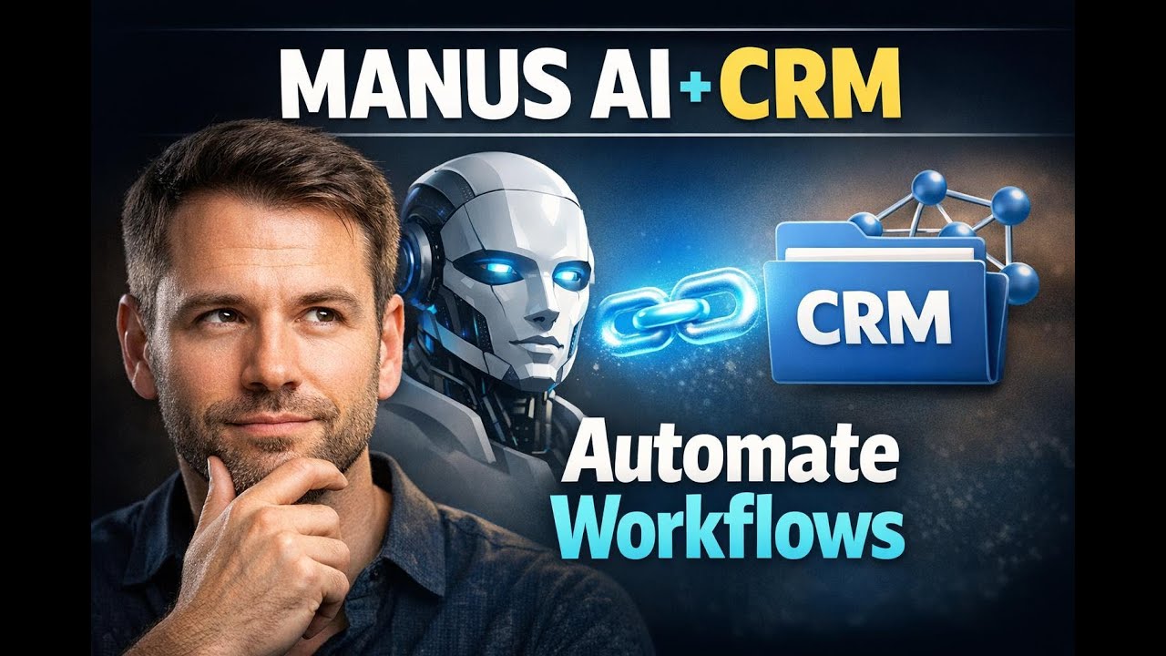 video thumbnail for 'Automate CRM Workflows with Manus AI Integration (No Zapier)'