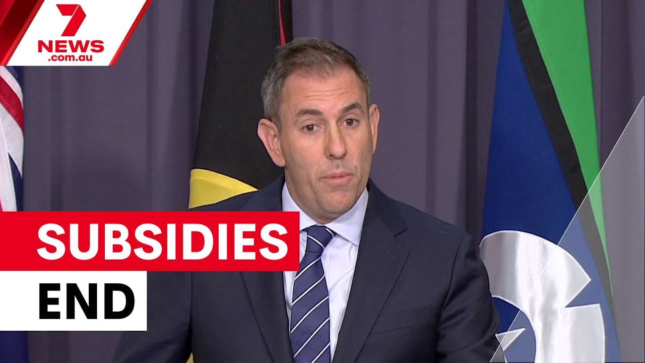 video thumbnail for 'Power bill subsidies end as government faces budget pressure | 7NEWS'