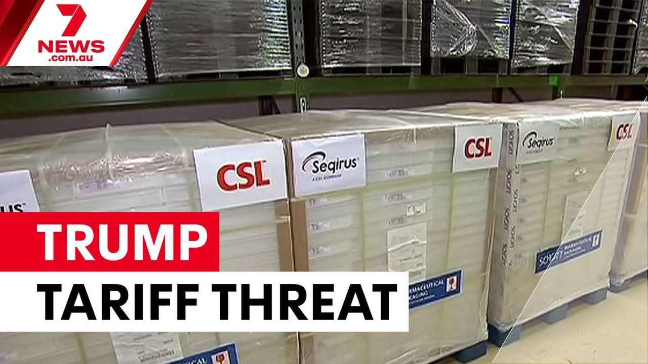 video thumbnail for 'Trump's pharmaceutical tariffs target Australia | 7NEWS'