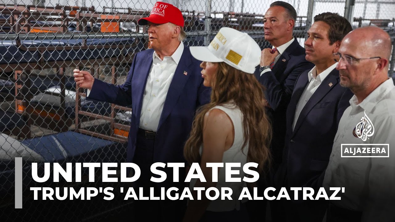 Featured image for the blog, "‘Cops in the Form of Alligators’: Trump Visits Florida’s Alligator Alcatraz"