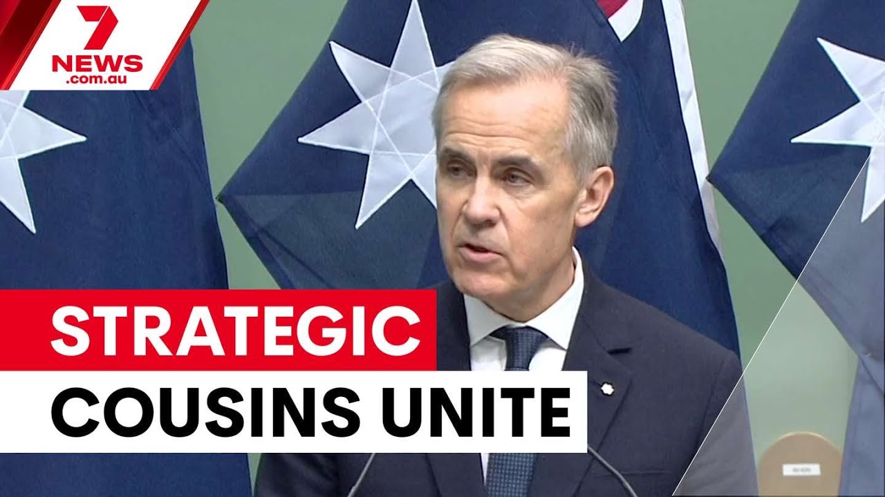 video thumbnail for 'Canada's PM calls for middle power alliance | 7NEWS'