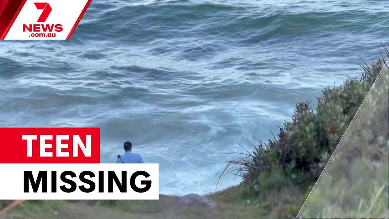 video thumbnail for 'Teen swimmer missing at Arakoon beach | 7NEWS'