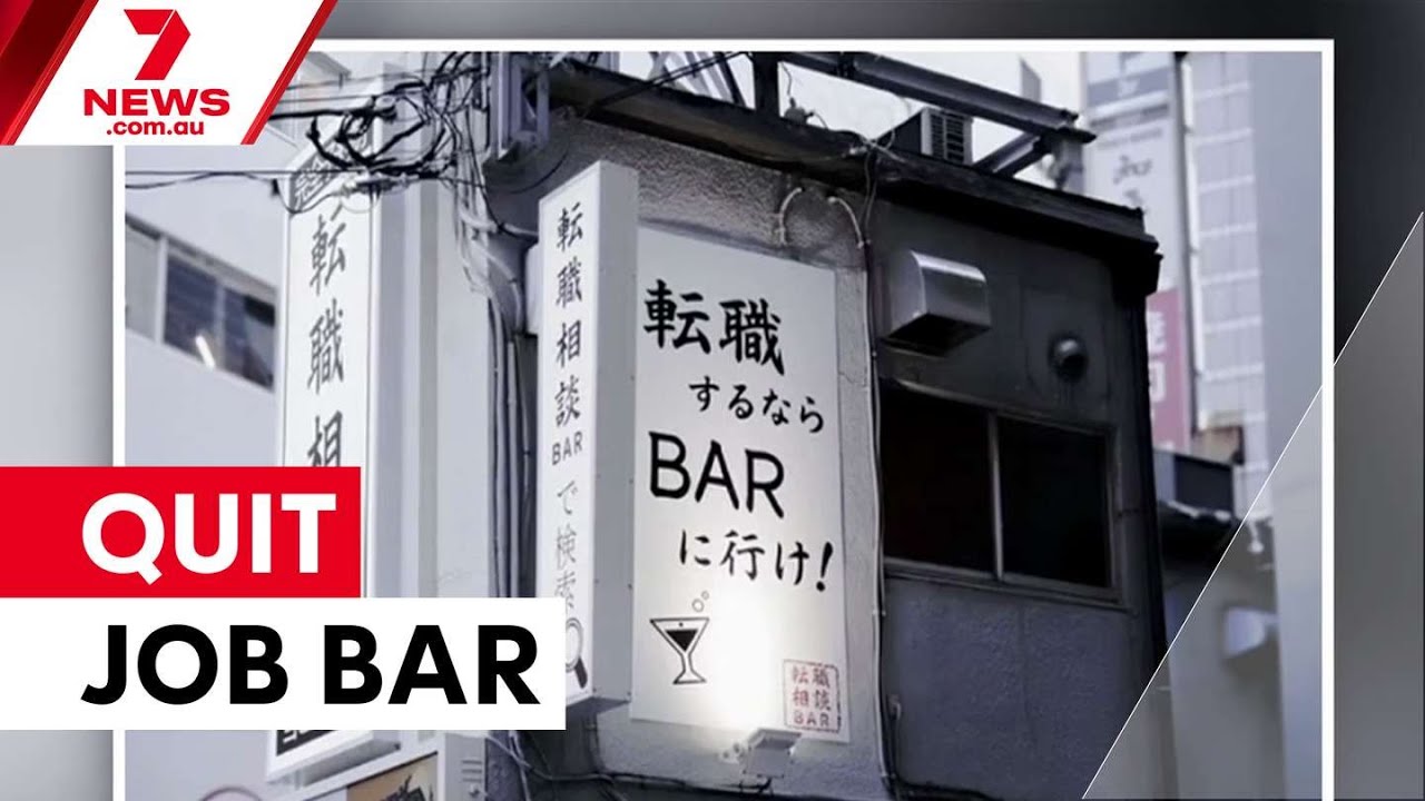 video thumbnail for 'Japan's bar serves career advice with free drinks | 7NEWS'