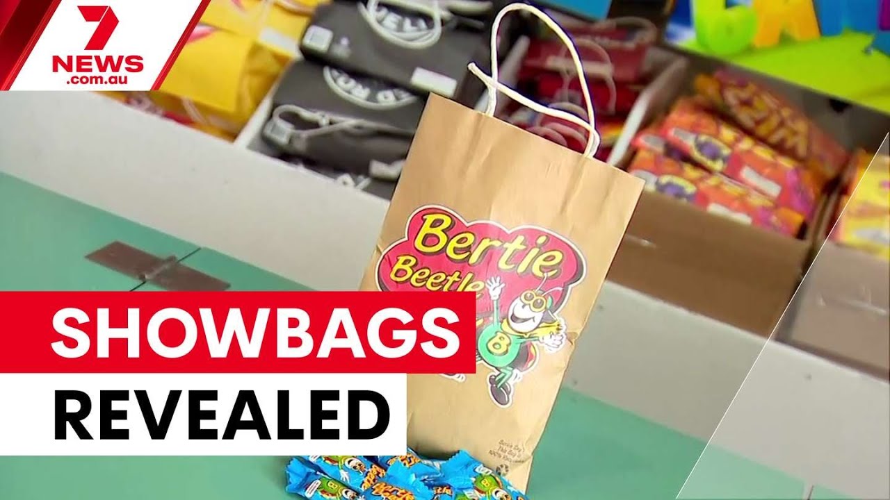 video thumbnail for 'Sydney Royal Easter Show unveils 2026 showbags | 7NEWS'