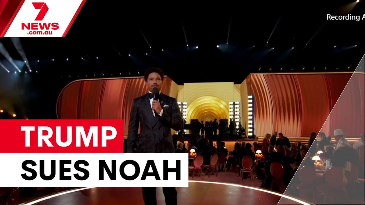 video thumbnail for 'Trump threatens to sue Grammys host Trevor Noah | 7NEWS'