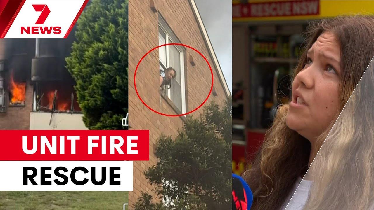 video thumbnail for 'Brave neighbour grabs ladder to reach mum trapped in blaze | 7NEWS'