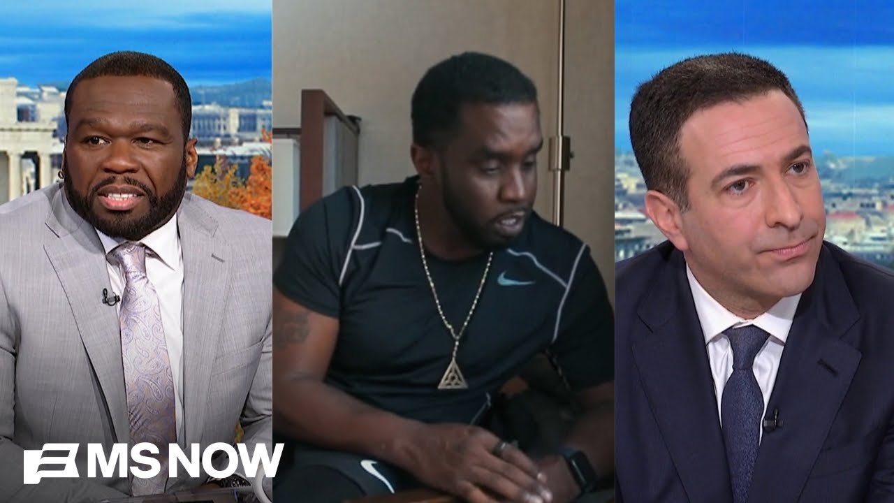 video thumbnail for '50 Cent speaks on incriminating videos & secret sources for Diddy Netflix doc in Melber intv'