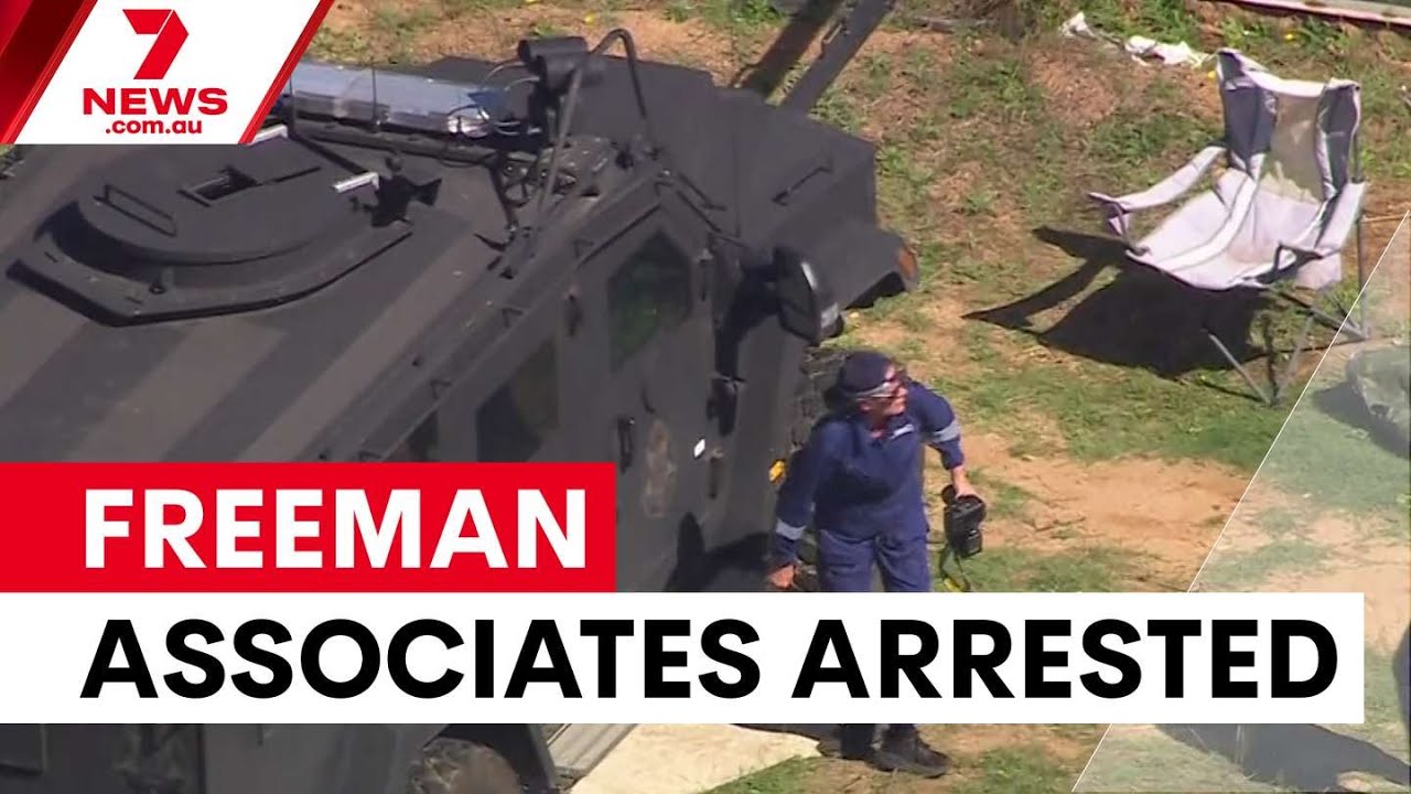 video thumbnail for 'Two arrested over Dezi Freeman manhunt assistance | 7NEWS'