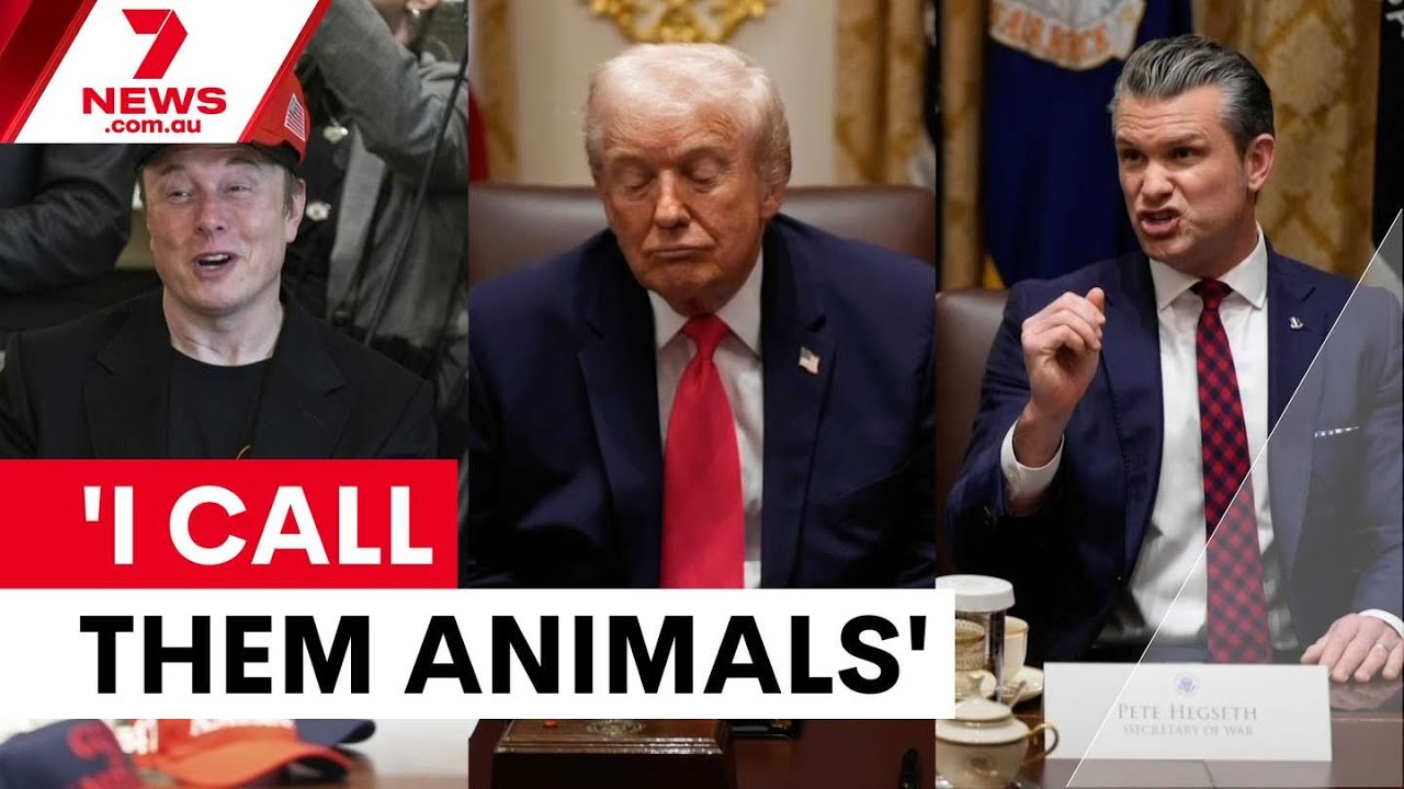 video thumbnail for 'Trump defends Venezuela strikes and Elon Musk back in 'the circle of friends' | 7NEWS'