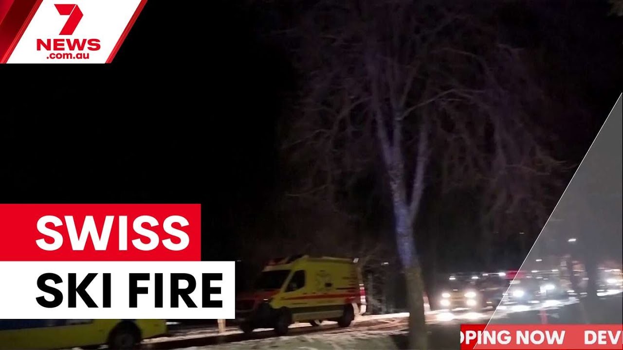 video thumbnail for 'Deadly fire at Swiss Alps ski resort kills 40 | 7NEWS'