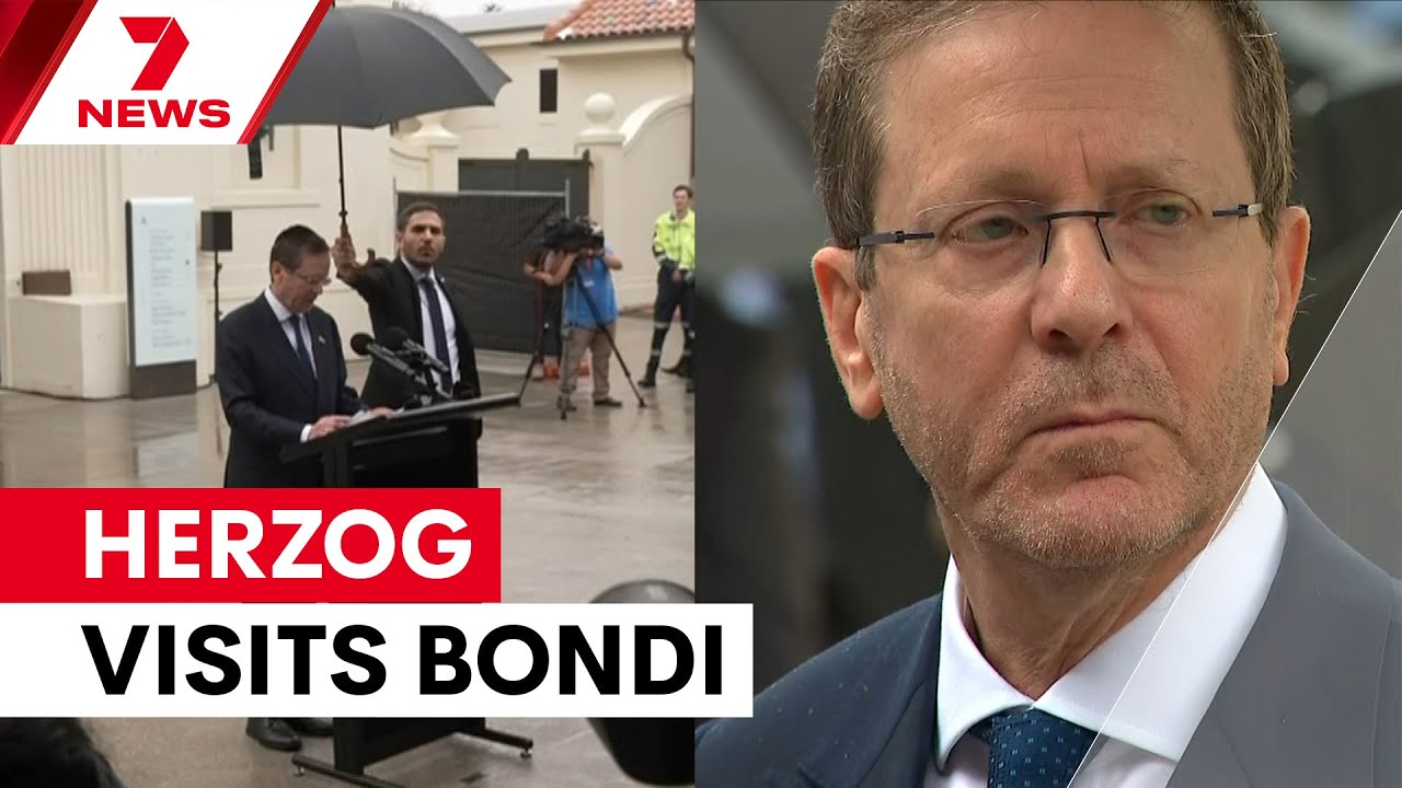 video thumbnail for ''This was an attack on all Australians': President Herzog at Bondi memorial | 7NEWS'
