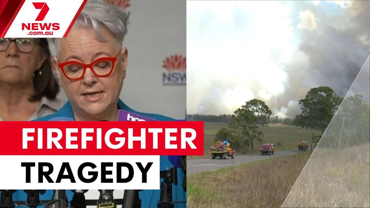 video thumbnail for 'NSW firefighter dies in Buladelah fire tragedy | 7NEWS'