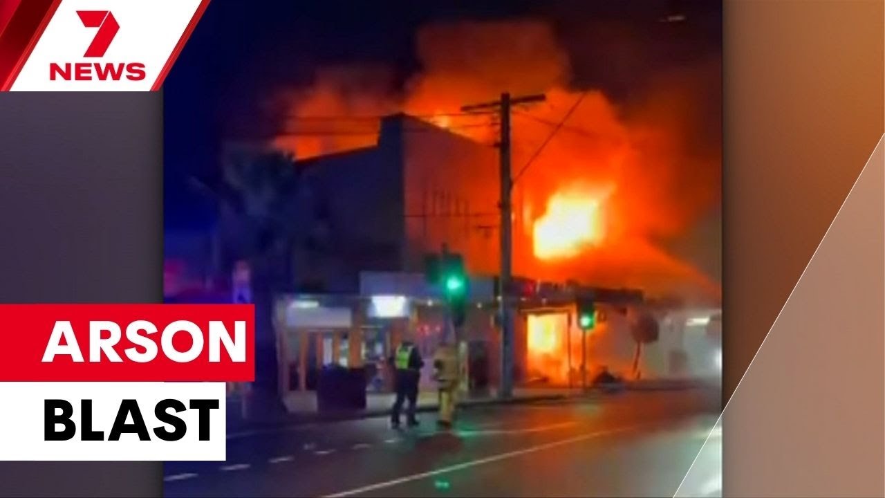 video thumbnail for 'Melbourne's tobacco turf war explodes with a Mentone business torched | 7NEWS'