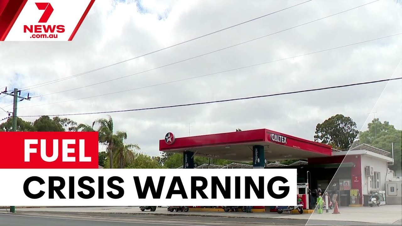 video thumbnail for 'Fuel rationing urged as shortages loom | 7NEWS'