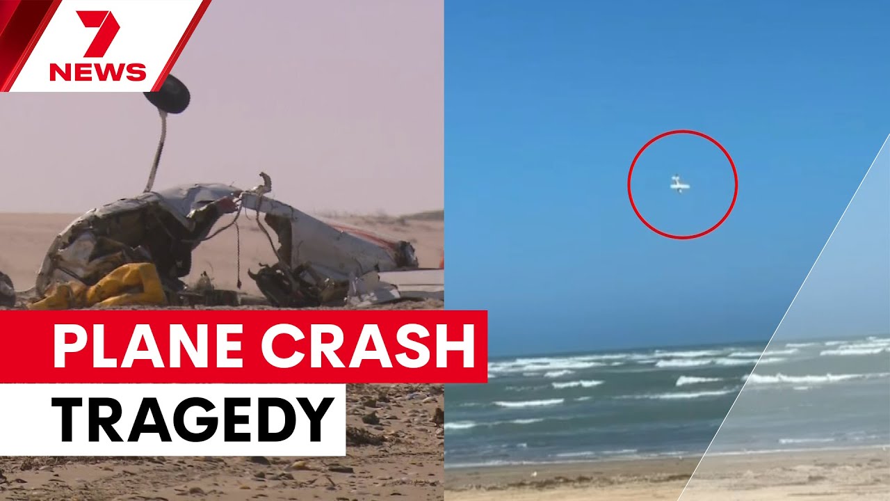 video thumbnail for ''It just went bang': Witness describes horror Adelaide plane crash | 7NEWS'