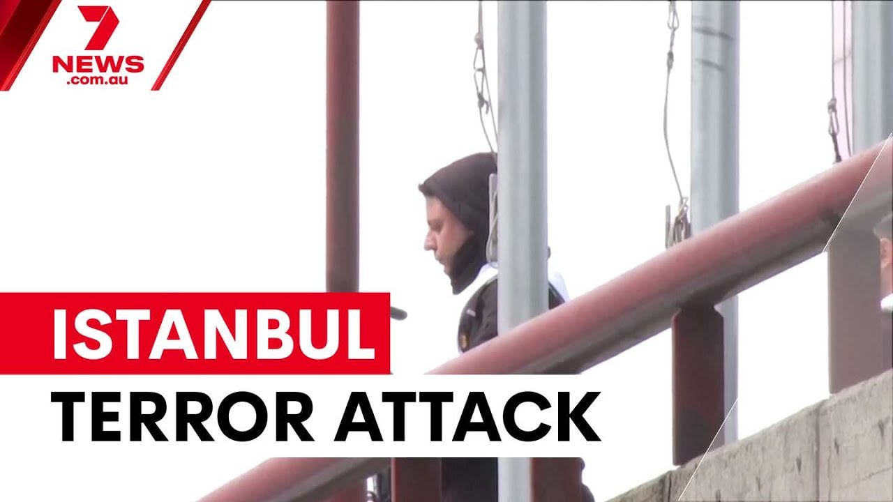 video thumbnail for 'Terror attack near Israeli consulate in Istanbul | 7NEWS'