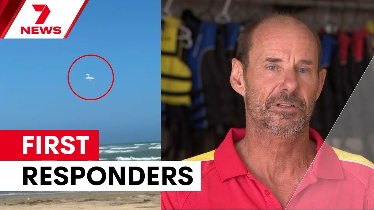 video thumbnail for ''May not be a rescue': Surf lifesaver's grim realisation at plane crash site | 7NEWS'