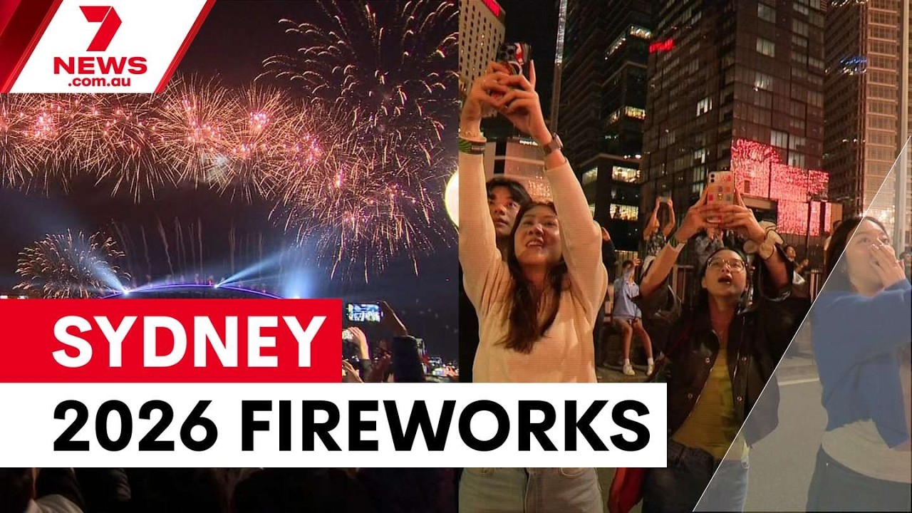 video thumbnail for 'Sydney rings in 2026 with harbour fireworks spectacular | 7NEWS'