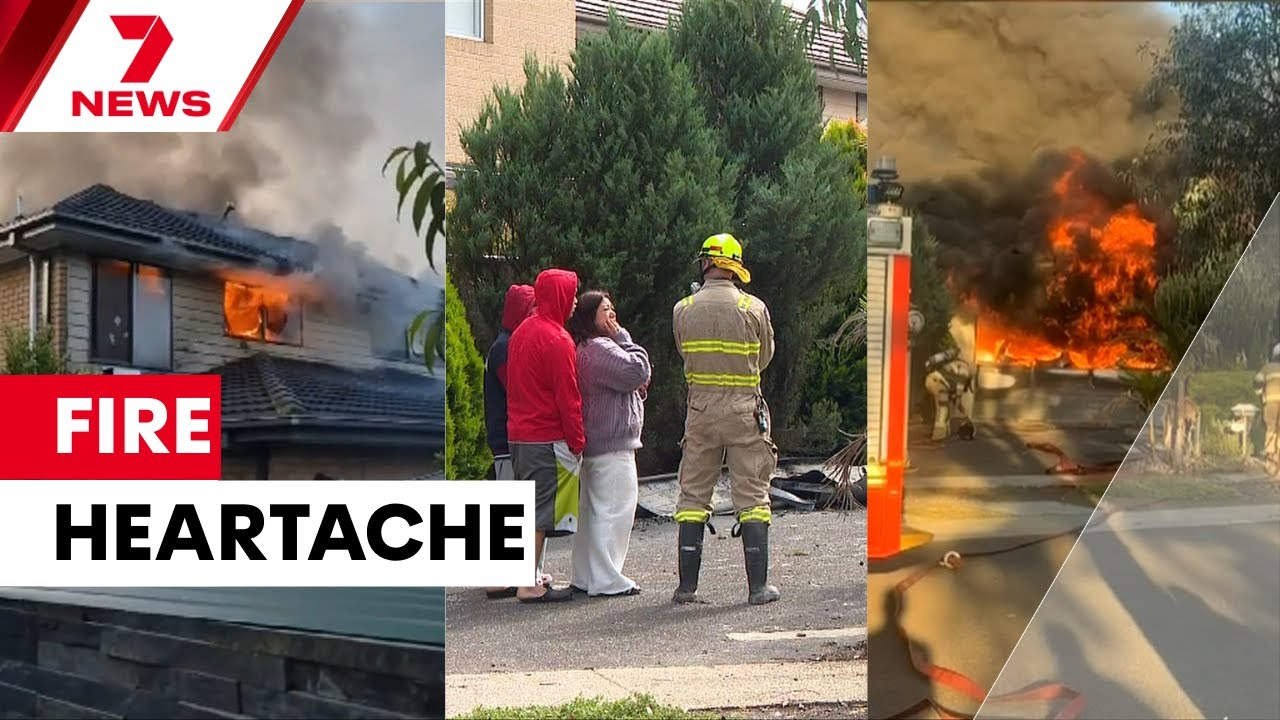 video thumbnail for 'Family escapes Caroline Springs inferno - A warning about a common fire risk | 7NEWS'