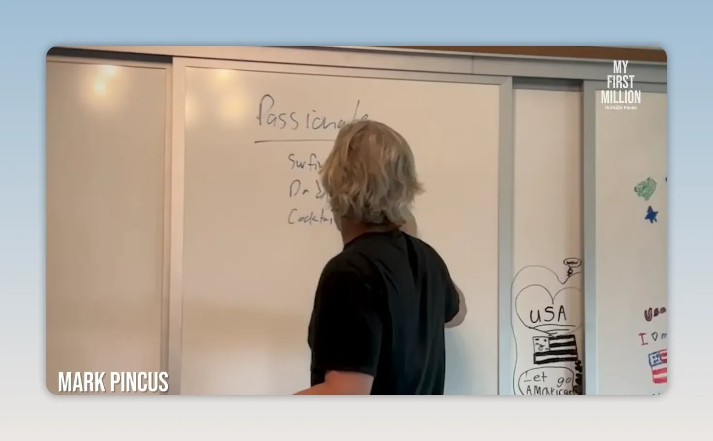 Person standing at a whiteboard with notes and diagrams while explaining a framework