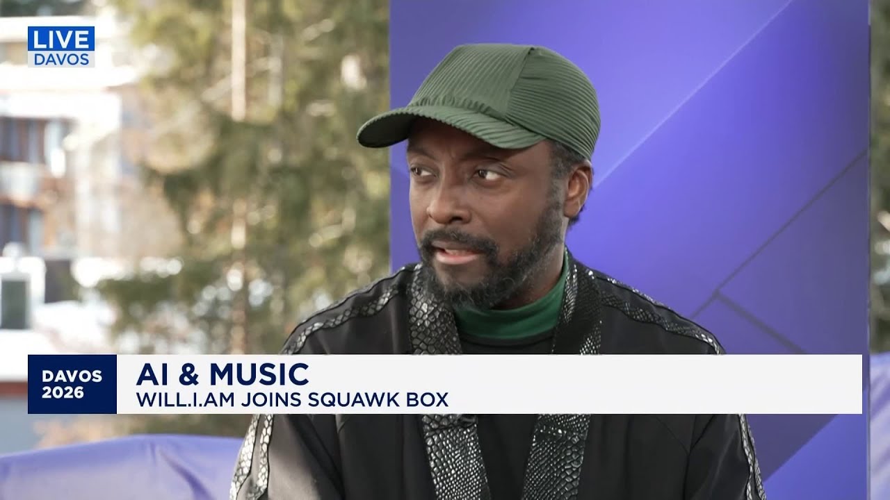 video thumbnail for 'Will.i.am on AI's impact on music: The AI that we're concerned about isn't here yet'
