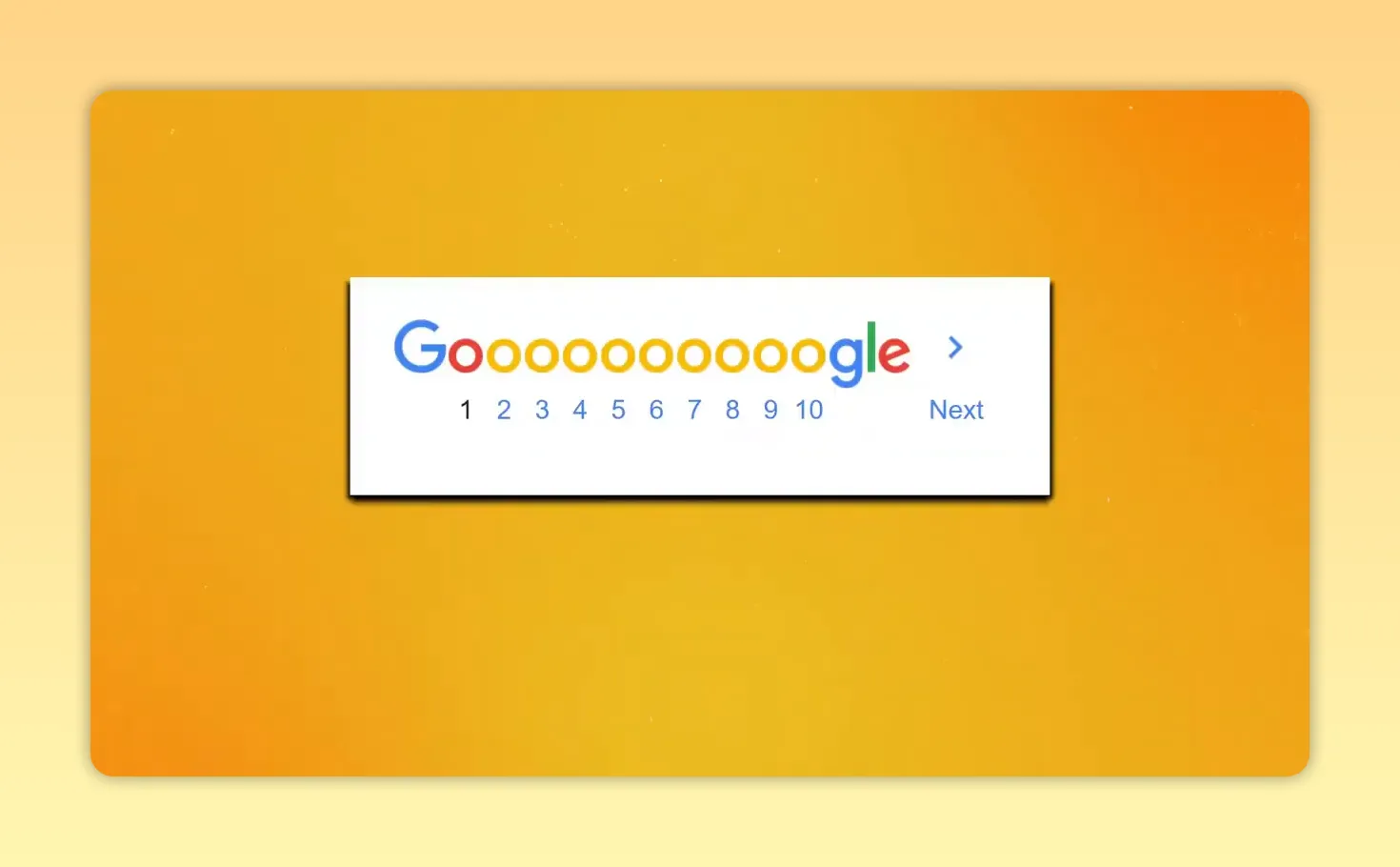 Minh họa thanh phân trang kết quả tìm kiếm Google với các số trang