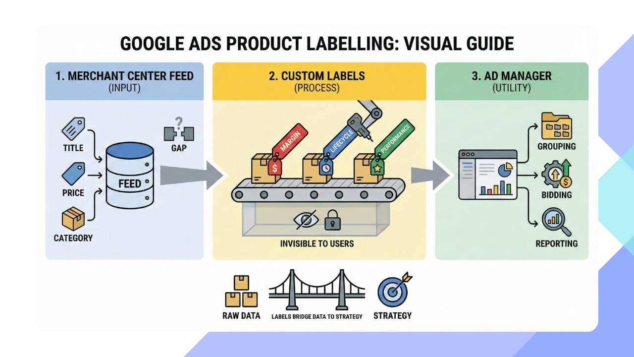 What product labelling means in Google Ads