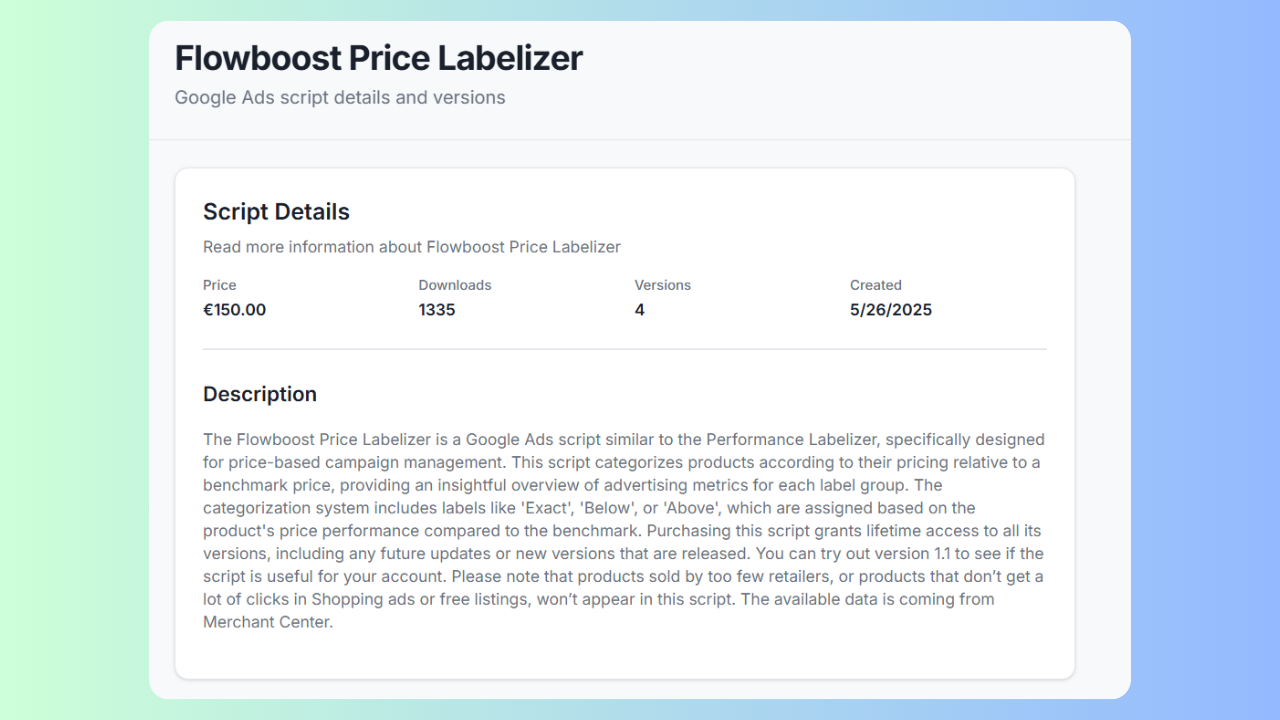 Image showing flowboost pricing 