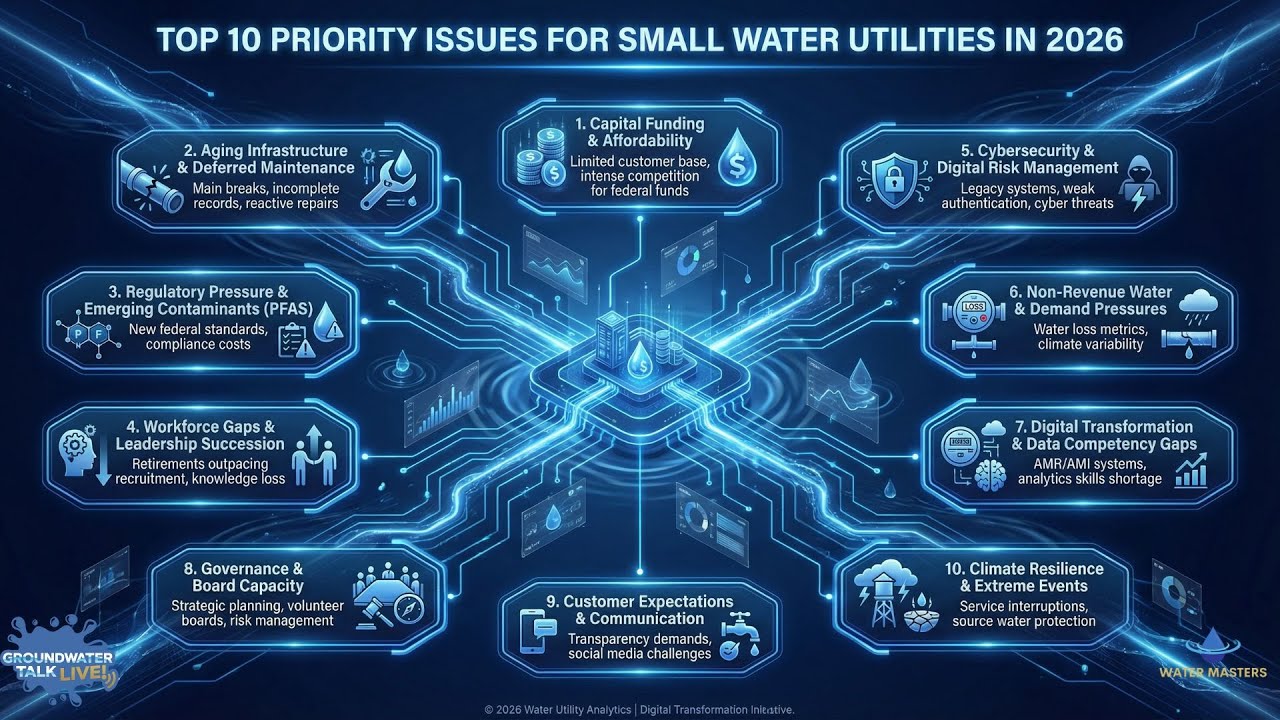 video thumbnail for 'Top 10 Priority Issues for Small Water Utilities in 2026'