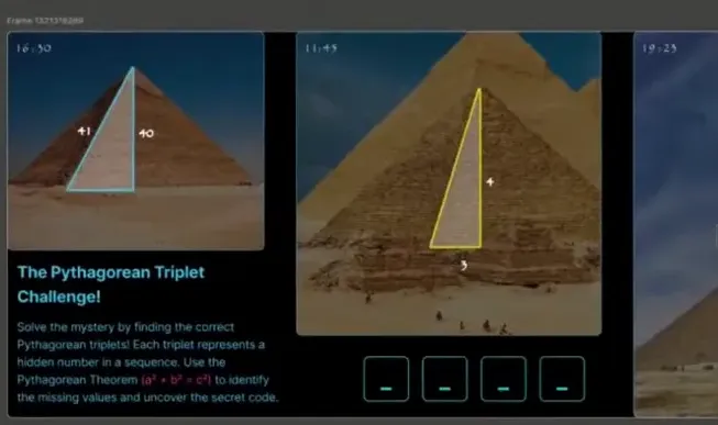 Example of a puzzle from the Chrono Academy